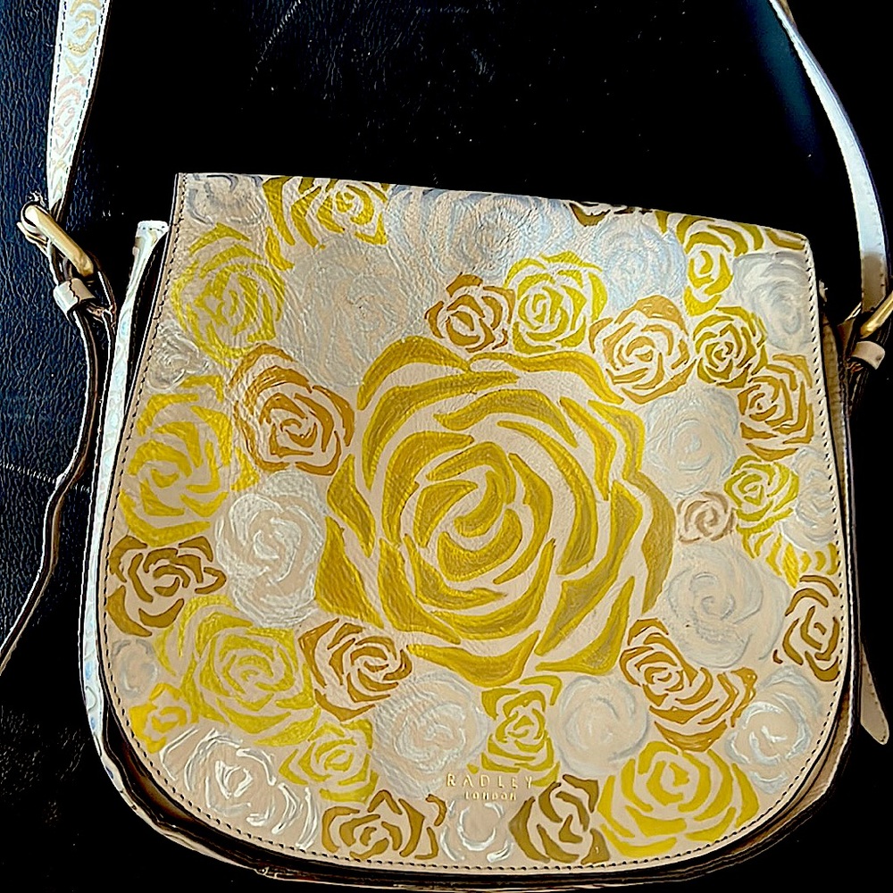 Hand painted leather Radley London bag